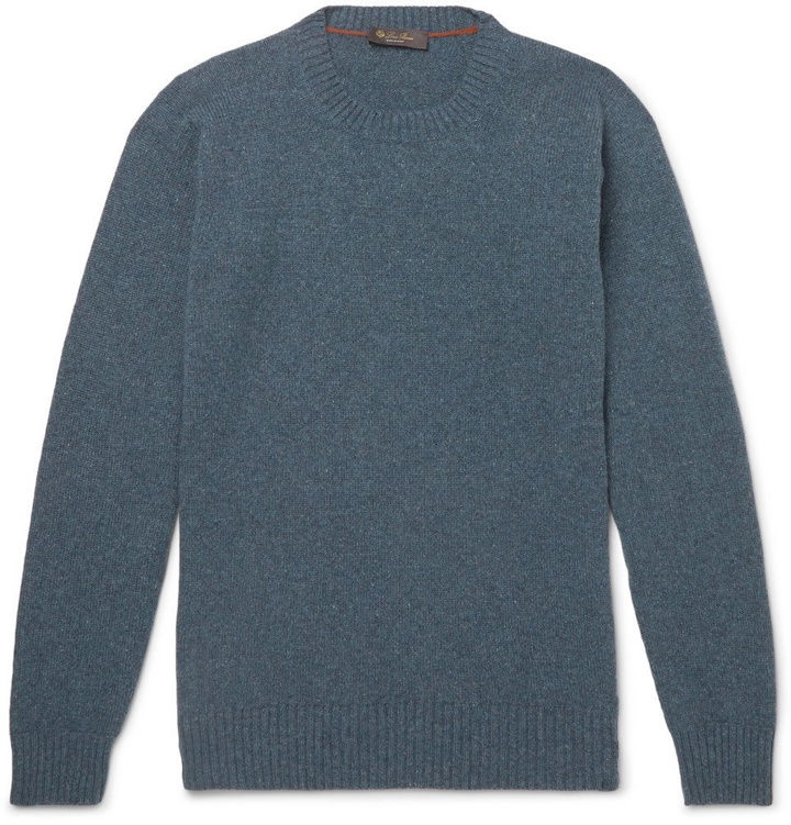 Photo: Loro Piana - Slim-Fit Cashmere Sweater - Blue