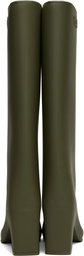 Coperni Green Rubber Bridge Tall Boots