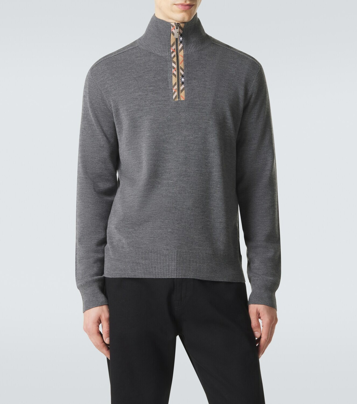 Burberry Wool half-zip sweater