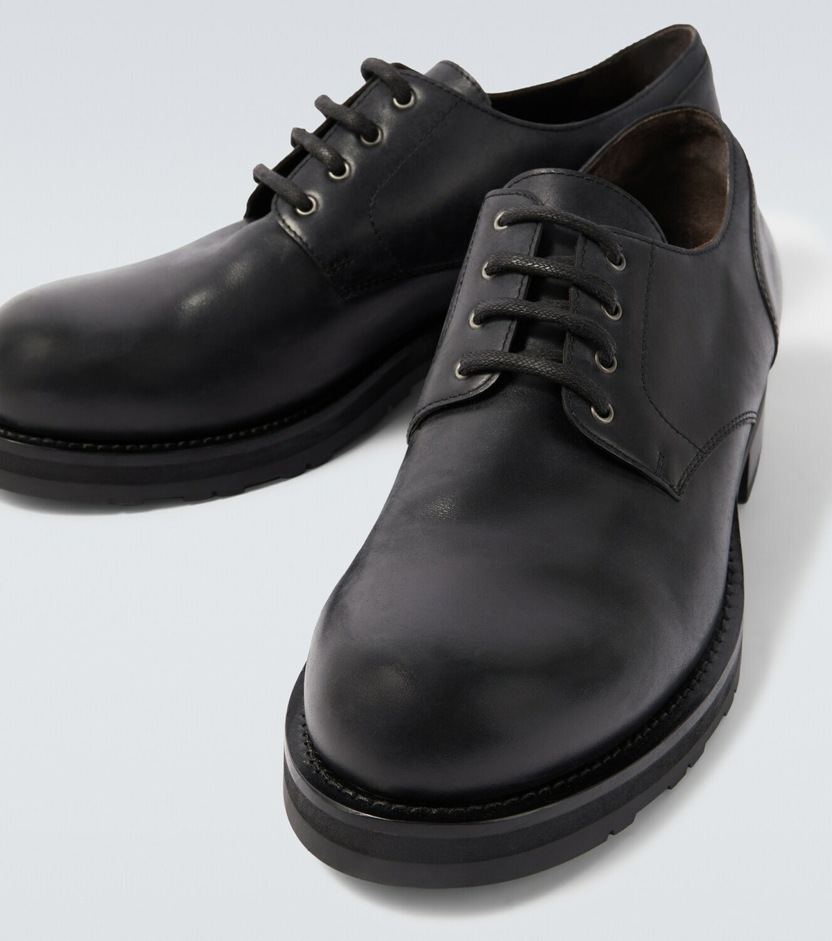 The Row Leather Derby shoes