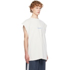 Balenciaga Off-White Back Sleeveless T-shirt