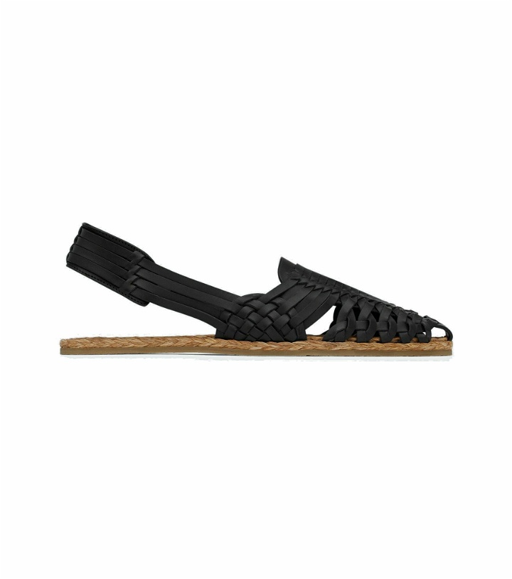 Photo: Saint Laurent - Sidi leather slingback sandals