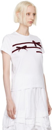 Comme des Garçons Girl White Ribbon T-Shirt