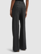 AMI PARIS High Rise Wool Wide Pants