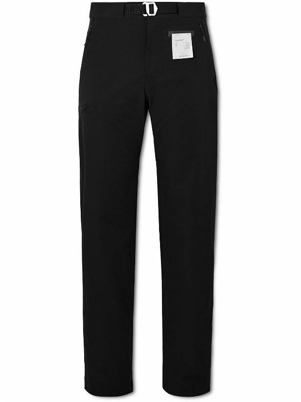 Photo: Satisfy - Slim-Fit Straight-Leg Belted Ecorepel® Bio Trousers - Black