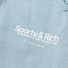 Sporty & Rich Men's Club Sweat Pant in Soft Blue/White