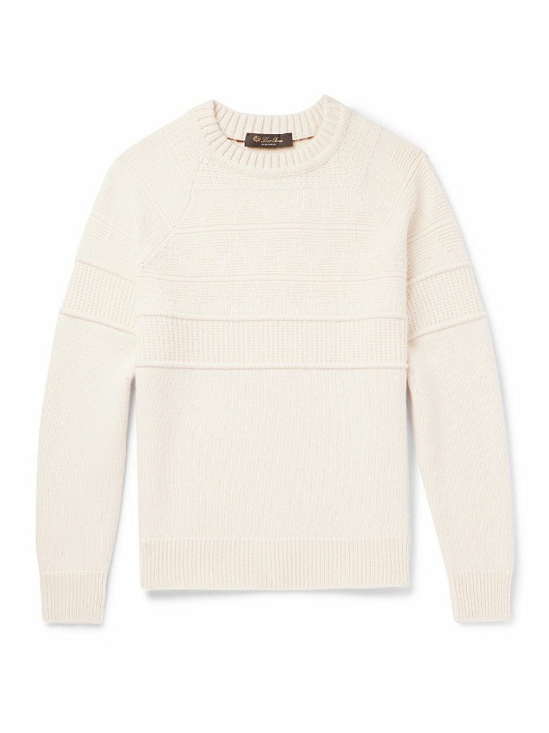 Photo: Loro Piana - Knitted Cashmere Sweater - Neutrals