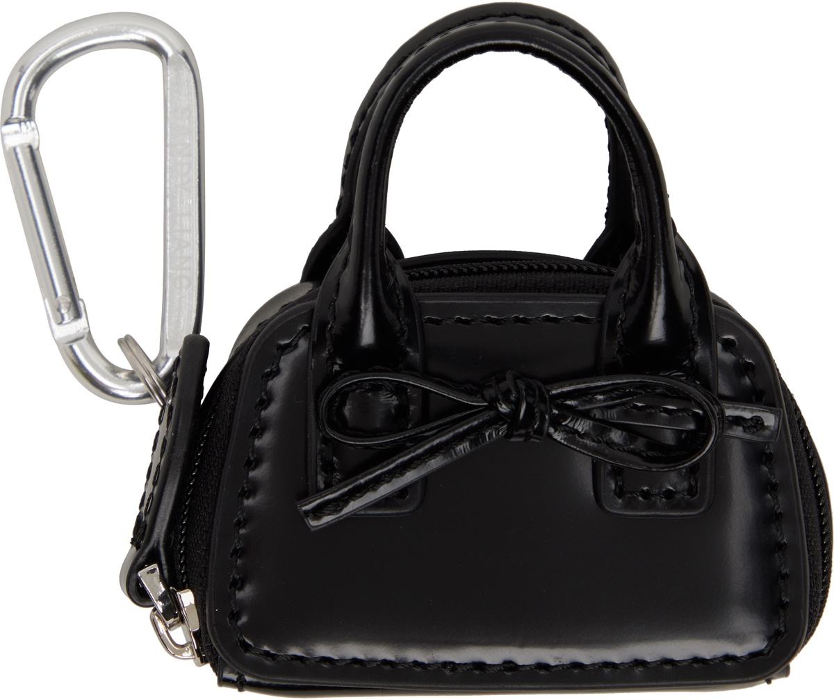 Sandy Liang Black Mini Secure Bag Keychain