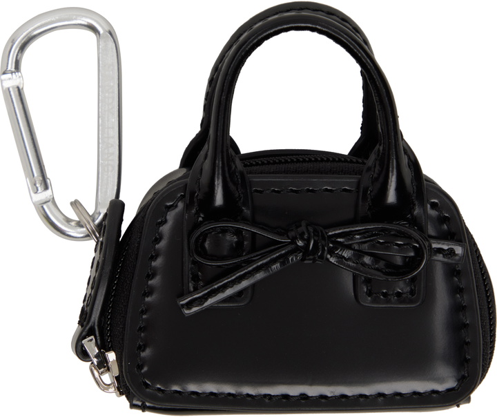Photo: Sandy Liang Black Mini Secure Bag Keychain