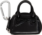 Sandy Liang Black Mini Secure Bag Keychain