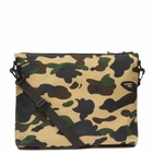 A Bathing Ape Men's 1st Camo Sacoche Bag in Yellow 