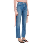 AGOLDE Blue 90's Pinch Waist High Rise Straight Jeans