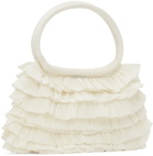 Molly Goddard SSENSE Exclusive Off-White Frilled Bag