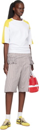 Dries Van Noten Multicolor Ruffled Shorts