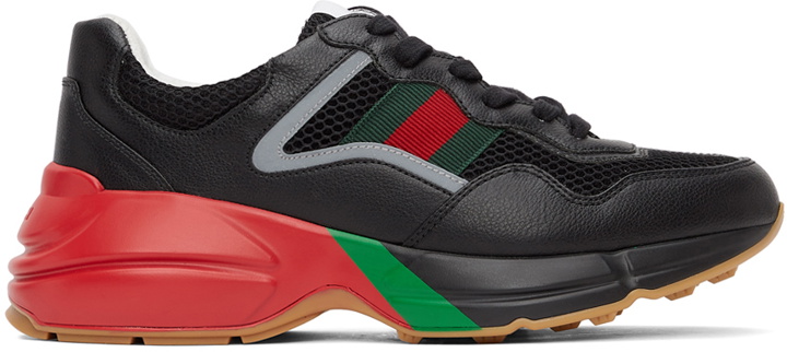 Photo: Gucci Black Rhyton Sneakers