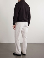 Zegna - Honeycomb-Knit Cotton, Wool and Silk-Blend Zip-Up Sweater - Brown