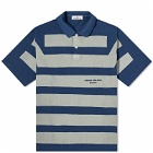 Stone Island Men's Marina Stripe Polo Shirt in Royal Blue