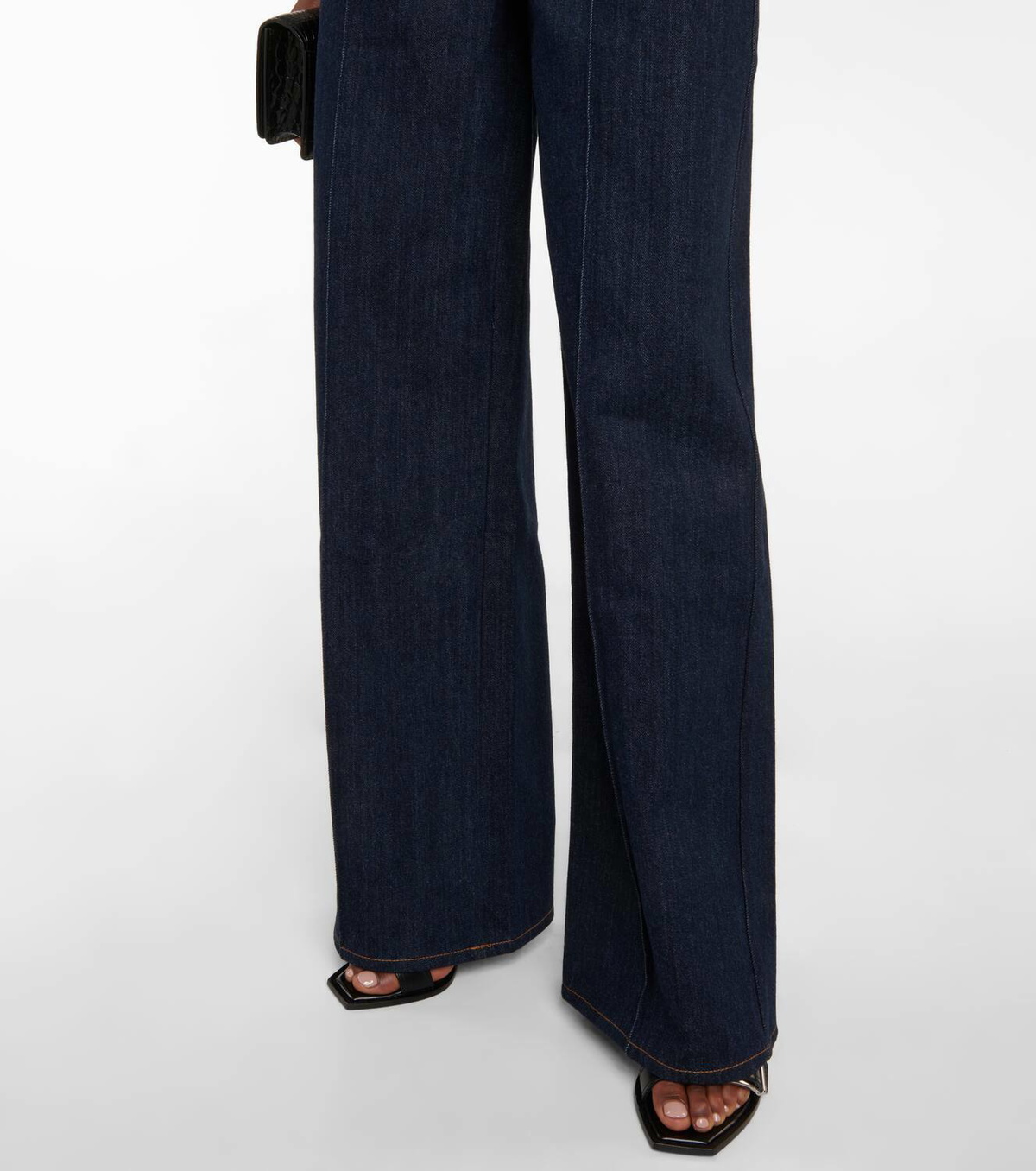 Alexander McQueen Wide-leg high-rise jeans Alexander McQueen