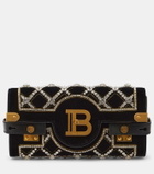 Balmain B-Buzz 23 crystal-embellished clutch
