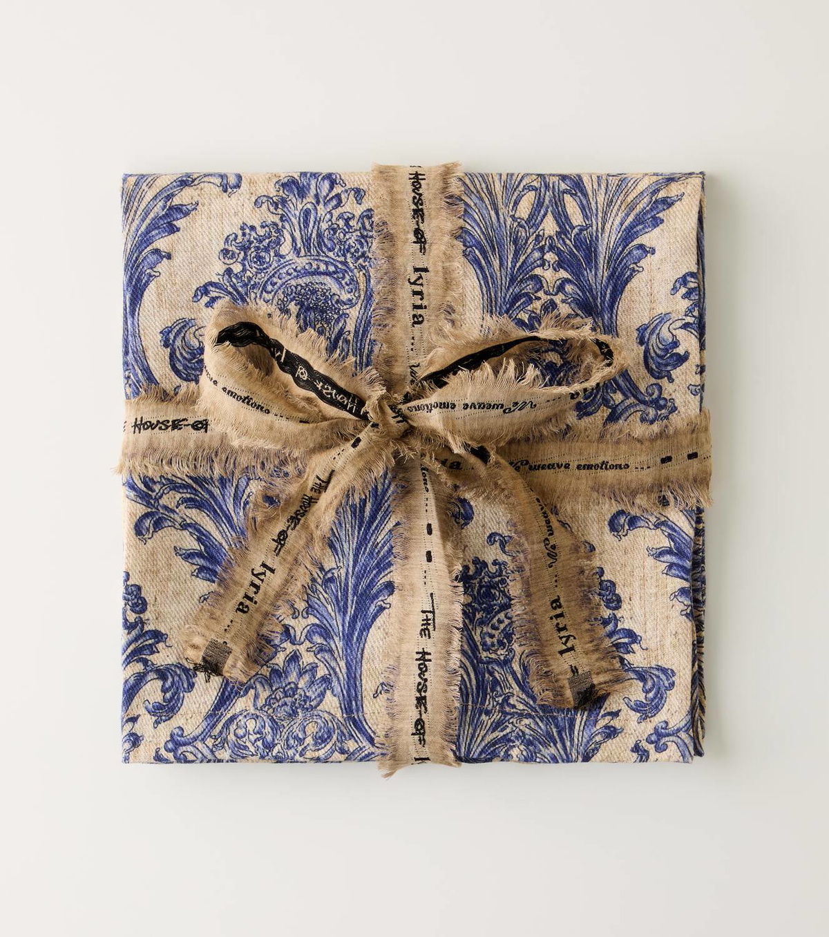 The House of Lyria Set of 2 Filea printed linen napkins