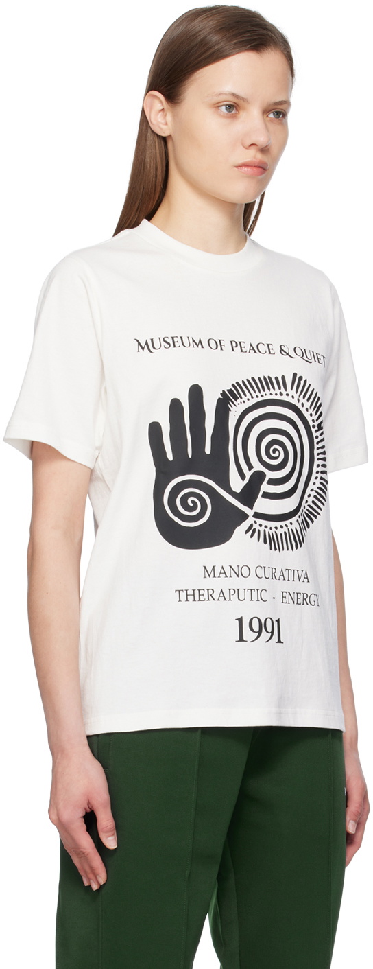 Museum of Peace & Quiet White 'Mano Curativa' T-Shirt