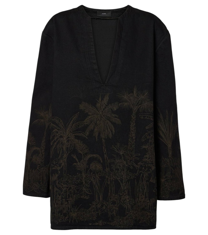 Photo: Alanui Jungle Toile De Jouy denim top