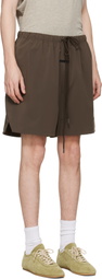 Fear of God ESSENTIALS Brown Active Trace Classic Split Shorts