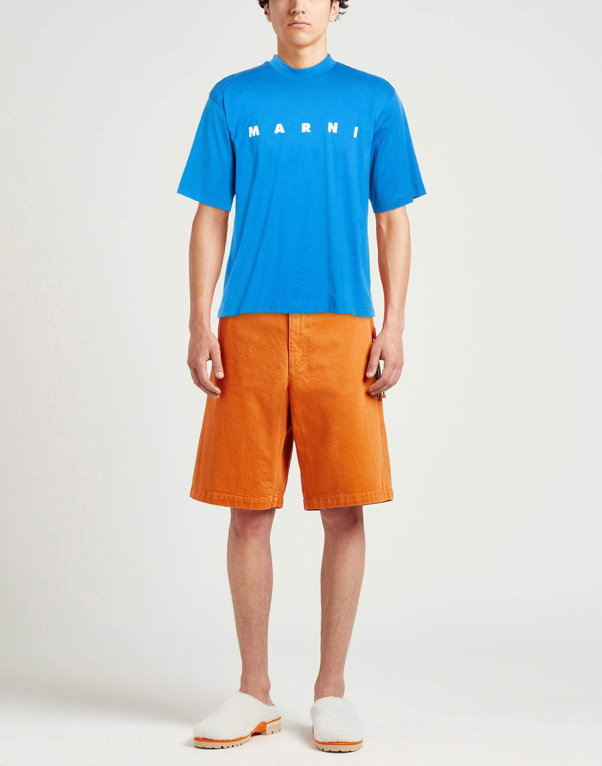Marni Mens T-shirt Azure