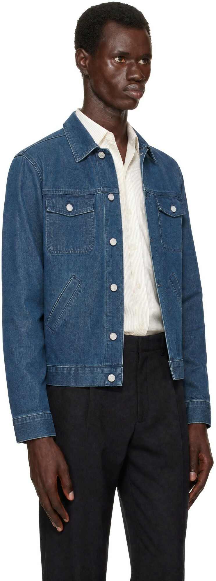 ANOTHER ASPECT Blue Another 2.0 Denim Jacket