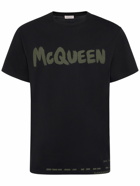 ALEXANDER MCQUEEN - Graffiti Logo Cotton T-shirt
