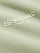 FEAR OF GOD ESSENTIALS - Logo-Print Cotton-Blend Jersey Sweatshirt - Green