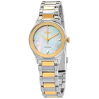 Citizen Diamond White Mother of Pearl Dial Ladies Two-tone Watch EM0734-56D