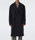 Dries Van Noten Double-breasted wool-blend coat