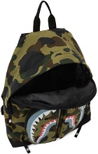 BAPE Khaki 1st Camo Shark Day Backpack