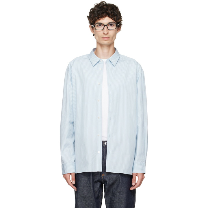 Photo: A.P.C. Blue & Gray Malo Shirt