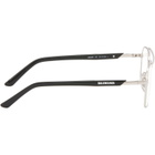 Balenciaga Silver Aviator Glasses
