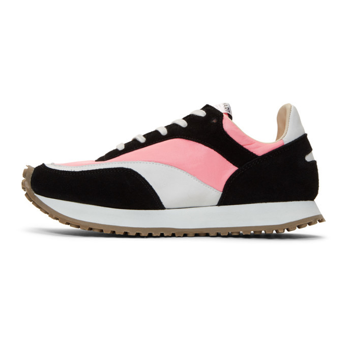 Spalwart Pink and Black Tempo Low Sneakers
