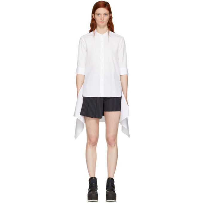 Photo: Neil Barrett White Short Sleeve Fall Away Shirt