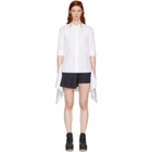 Neil Barrett White Short Sleeve Fall Away Shirt