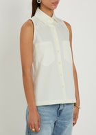 Giuliva Heritage The Emma Stretch-twill Sleeveless Shirt White