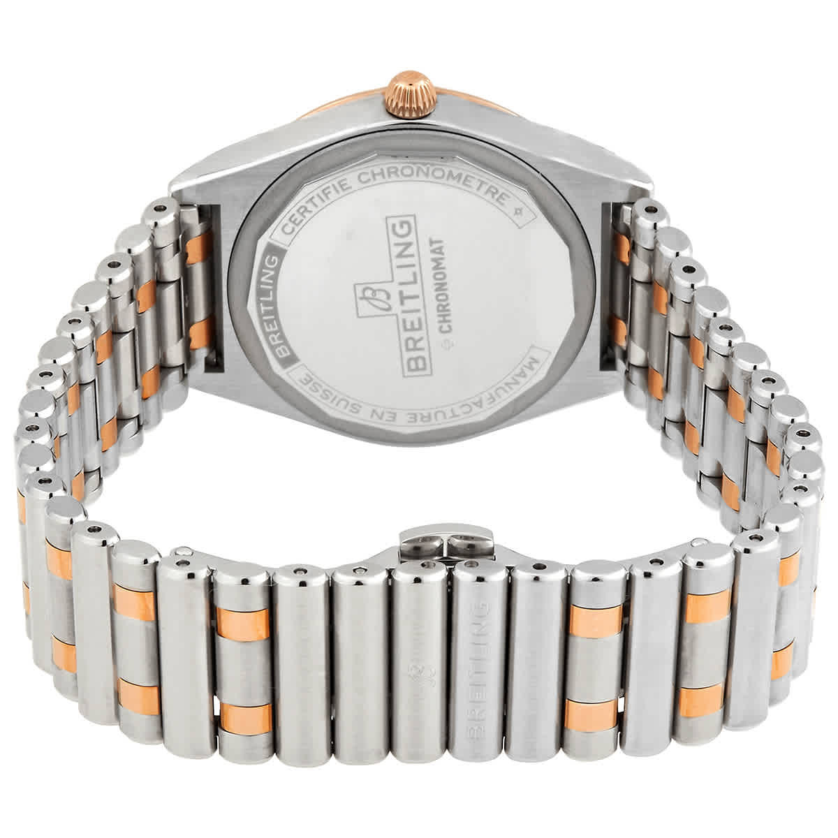 Breitling Chronomat Quartz Chronometer Diamond Mother of Pearl Dial Two-tone Ladies Watch U77310591A2U1