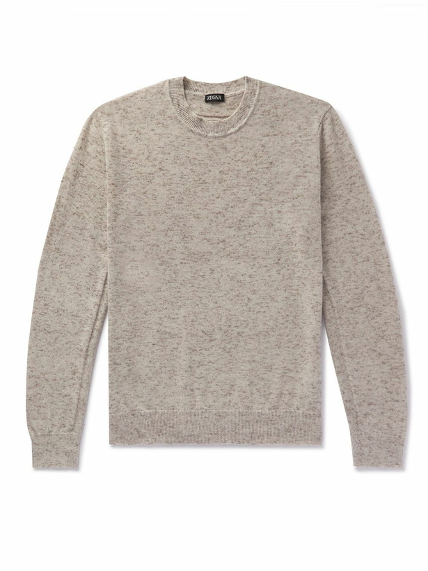 Photo: Zegna - Cashmere-Blend Sweater - Neutrals