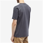 Folk Men's Contrast Sleeve T-Shirt in Soft Black