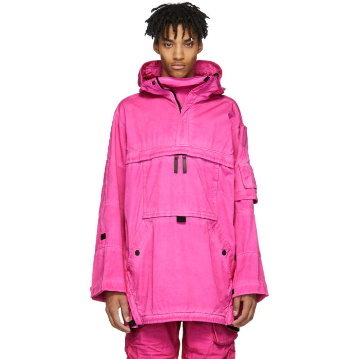 Raw Research SSENSE Exclusive Pink Modular Rackam Anorak Coat 