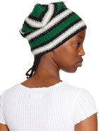 ERL Green Striped Beanie