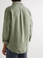 Belstaff - Garment-Dyed Linen Shirt - Green