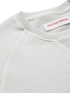 ORLEBAR BROWN - Watkins Garment-Dyed Loopback Organic Cotton-Jersey Sweatshirt - Gray