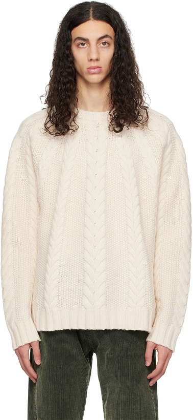 Photo: HOPE Off-White Cable Sweater