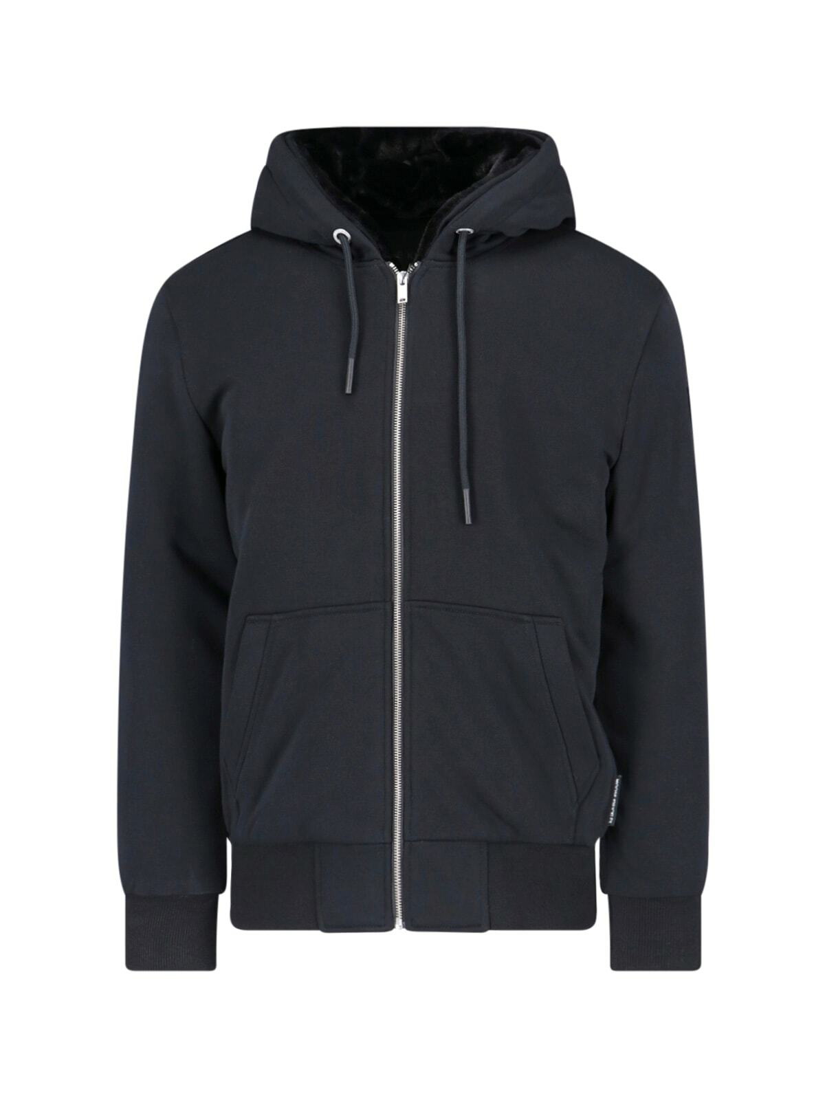 Moose Knuckles Black CJ Split Hoodie Moose Knuckles