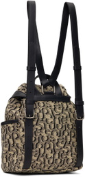 Acne Studios Beige Mini Monogram Backpack